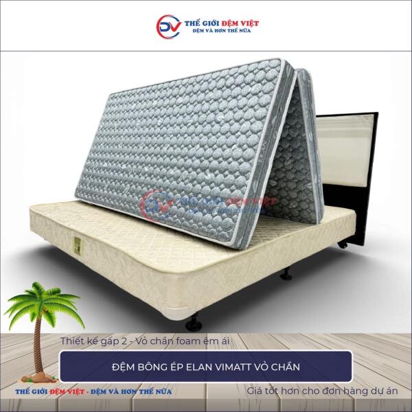 Đệm bông ép Elan Vimatt vỏ chần